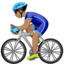 Man Biking, Medium skin tone