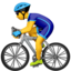 Download Man Biking emoji, Apple style
