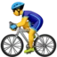 Man Biking emoji, Apple design