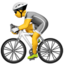 Download Person Biking emoji, Apple style