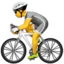 Person Biking emoji, Apple design