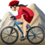 Woman Mountain Biking, Light skin tone