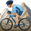 Man Mountain Biking, Medium-light skin tone