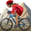 Woman Mountain Biking, Medium skin tone