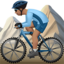 Man Mountain Biking, Medium skin tone