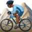 Man Mountain Biking, Medium-dark skin tone