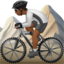 Person Mountain Biking, Medium-dark skin tone