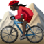 Woman Mountain Biking, Dark skin tone