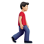 Man Walking Facing Right, Light skin tone