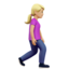 Woman Walking Facing Right, Medium-light skin tone
