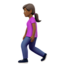 Woman Walking, Medium-dark skin tone