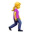 Download Woman Walking Facing Right emoji, Apple style