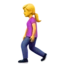 Woman Walking emoji, Apple design