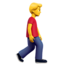Download Man Walking Facing Right emoji, Apple style