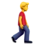 Man Walking Facing Right emoji, Apple design