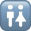 Restroom emoji, Apple design