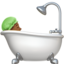 Person Taking Bath, Medium-dark skin tone