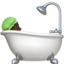 Person Taking Bath, Dark skin tone