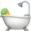 Person Taking Bath emoji, Apple design