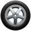 Wheel emoji on iPhone