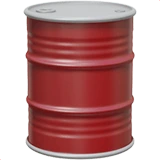Oil Drum emoji as drawn by iPhone