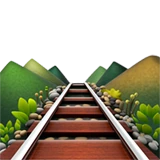 Railway Track emoji on Apple