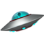 Download Flying Saucer emoji, Apple style