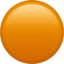 Download Orange Circle emoji, Apple style