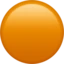 Orange Circle emoji, Apple design