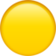 Yellow Circle emoji, Apple design