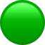 Green Circle emoji, Apple design