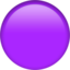 Purple Circle emoji, Apple design