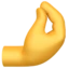 Pinched Fingers emoji on iPhone