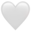 White Heart emoji, Apple design