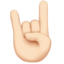 Sign of the Horns, Light skin tone