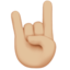Sign of the Horns, Medium-light skin tone