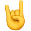 Sign of the Horns emoji on iPhone