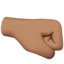 Right-facing Fist, Medium skin tone