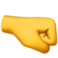 Right-facing Fist emoji on iPhone