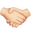 Handshake, Light skin tone