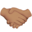 Handshake, Medium skin tone