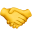 Handshake emoji on iPhone