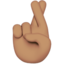 Crossed Fingers, Medium skin tone
