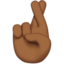 Crossed Fingers, Medium-dark skin tone