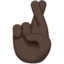 Crossed Fingers, Dark skin tone