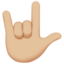Love-you Gesture, Medium-light skin tone