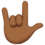 Love-you Gesture, Medium-dark skin tone
