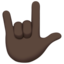 Love-you Gesture, Dark skin tone