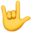 Love-you Gesture emoji, Apple design