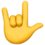 Love-you Gesture emoji on iPhone